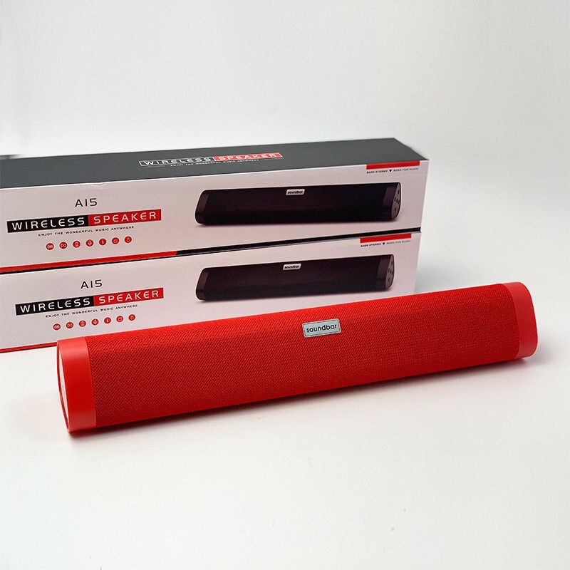 Loa Bluetooth Không Dây Wireless Speaker A15 Dáng Dài, Âm Thanh Hay, Bass  cực đã -Bảo Hành 12 tháng