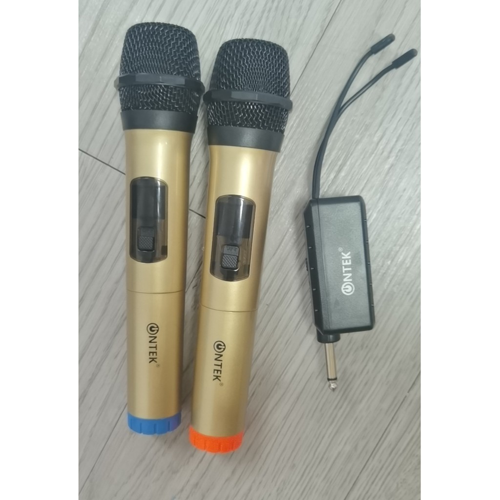 [Mã ELHACE giảm 4% đơn 300K] Bộ Micro đôi Karaoke chính hãng ONTEKCO E6 bảo hành 12 tháng - Míc chuyên hát karaoke