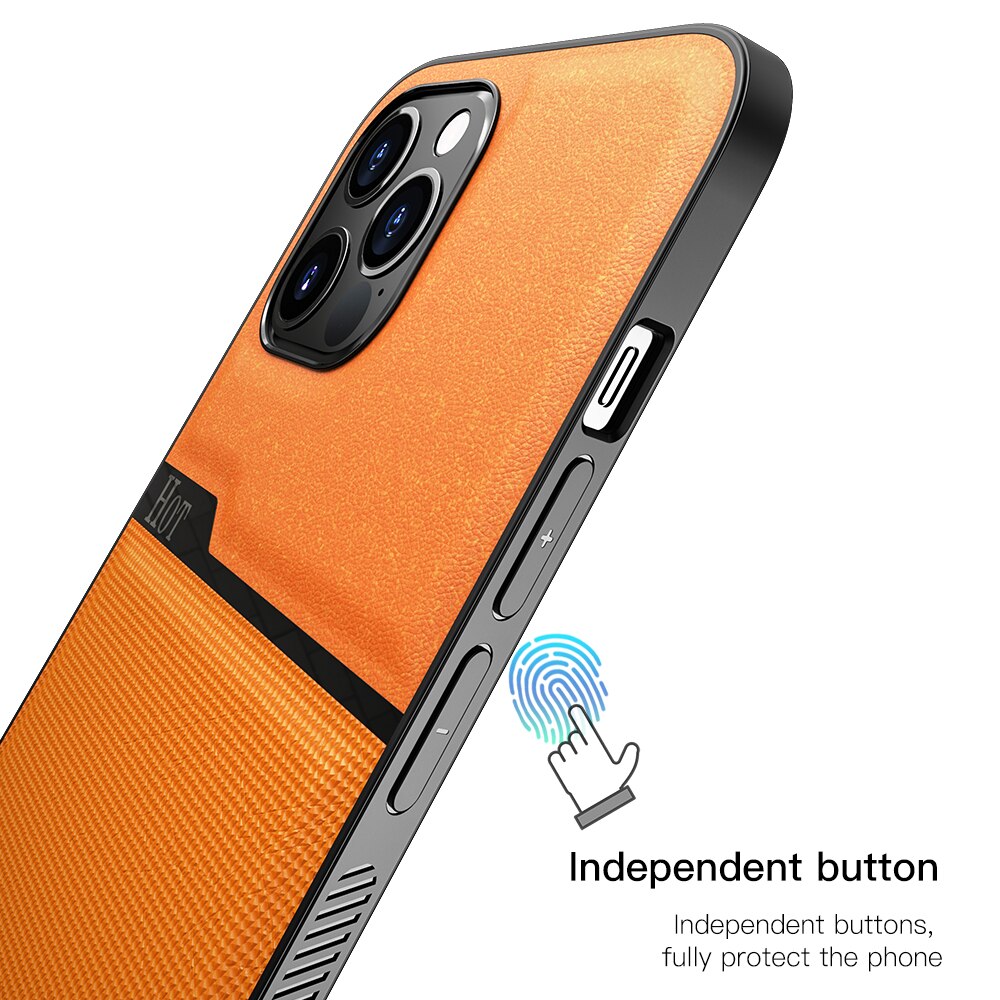 Ốp điện thoại CHANGLI da PU thời trang họa tiết ghép nối cho  iPhone 12 Pro Max 12 Mini 11 Pro XS XR 8 7 6s Plus SE2