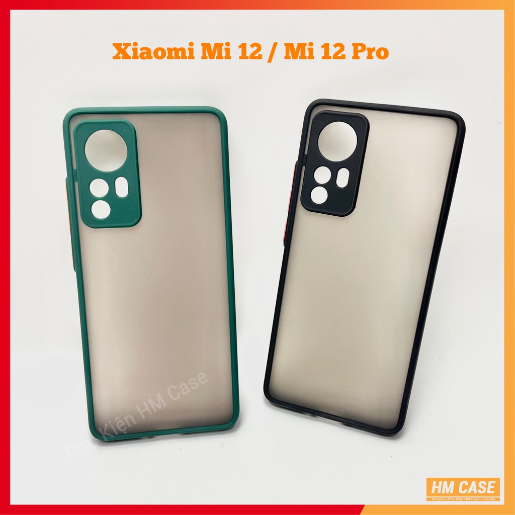 Ốp lưng Phantom Xiaomi Mi 12 / Mi 12S / Mi 12X / Mi 12 Pro, Mặt lưng cao su non, Viền màu
