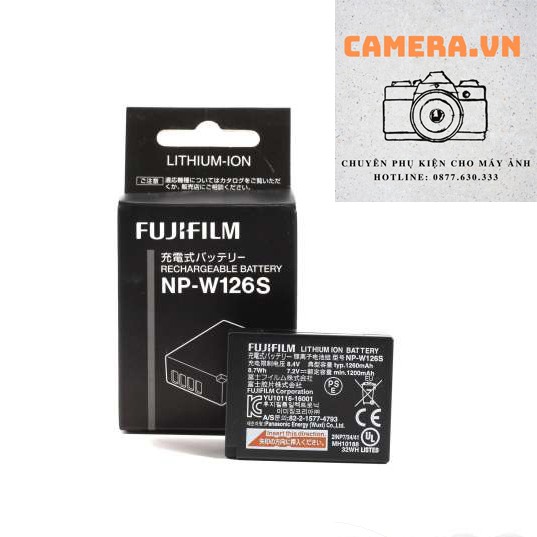 Pin Fujifilm NP-W126S Cho Máy X-H1 X-Pro3 X-T3 X-T2 X-T30 X-T20 X-T200 X-T100 X-E3 X-A7 X-A5 X100V X100F