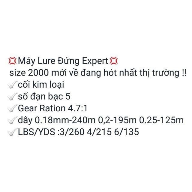 Máy câu lure Expert 2000 full kim loại big sale