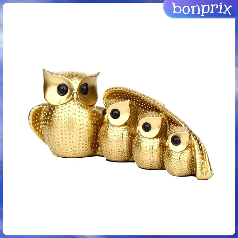 Mô Hình Chim Cú Bằng Nhựa Resin Trang Trí Nhà Cửa / Văn Phòng