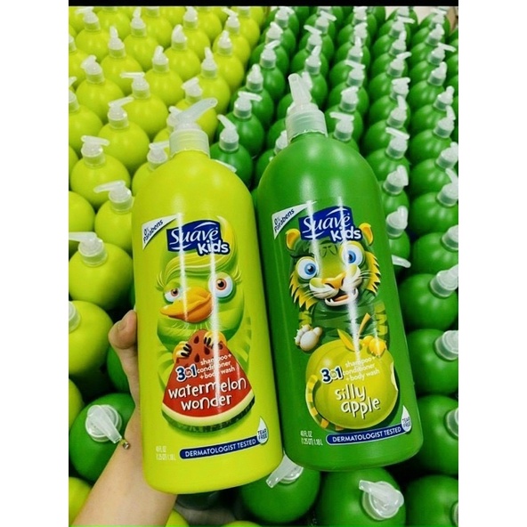 Sữa Tắm Gội Xả 3 in 1 Suave kid 1.18l