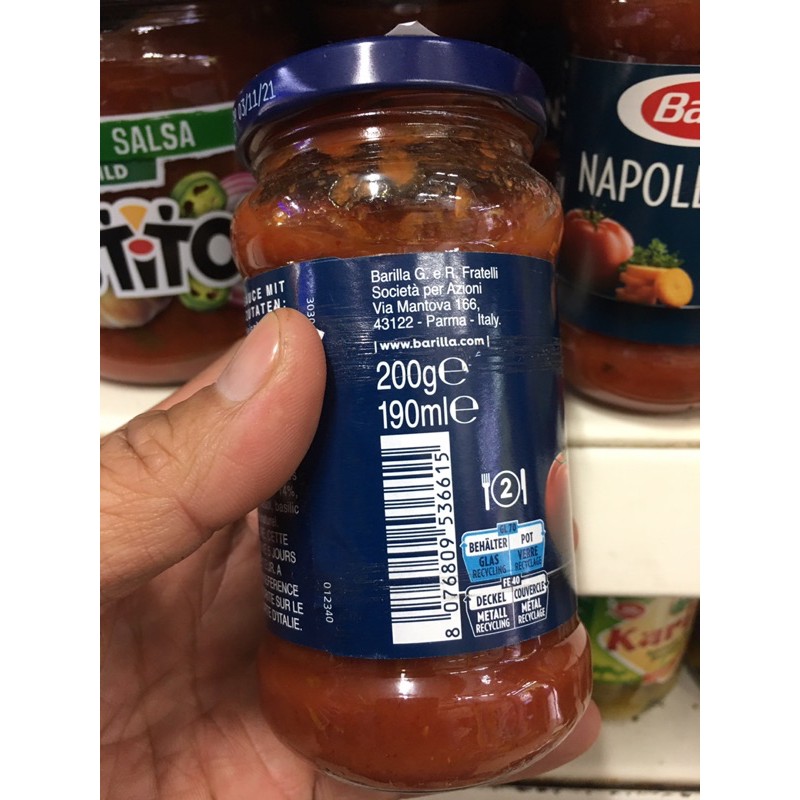 Số cà Barilla Basilico NHẬP KHẨU 200g