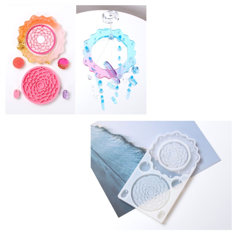 Sa Khuôn Silicone Làm Chuông Gió / Lưới Bắt Giấc Mơ DIY Trang Trí Nhà Ở / Ngoài Trời