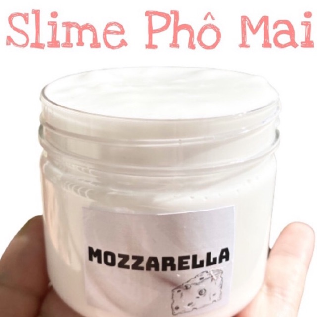(Hủ Size M 200ml) MOZZARELLA/ Slime Basic Phô Mai/ Đồ chơi chất nhờn ma quái slime/ Slime basic đặc, dẻo, giá rẻ
