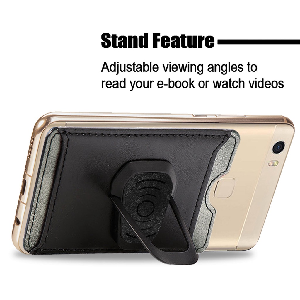 Multi-angle Finger Ring Phone Holder Wallet Case Magnetic Smartphone Card Holder For Mobile Phone