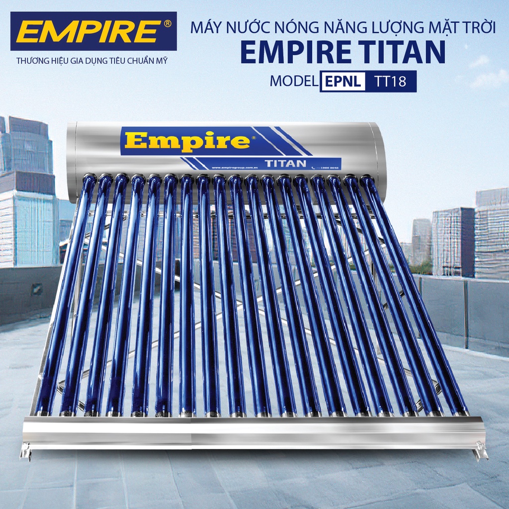 Máy Nước Nóng Năng Lượng Mặt Trời EMPIRE TITAN 180 LÍT