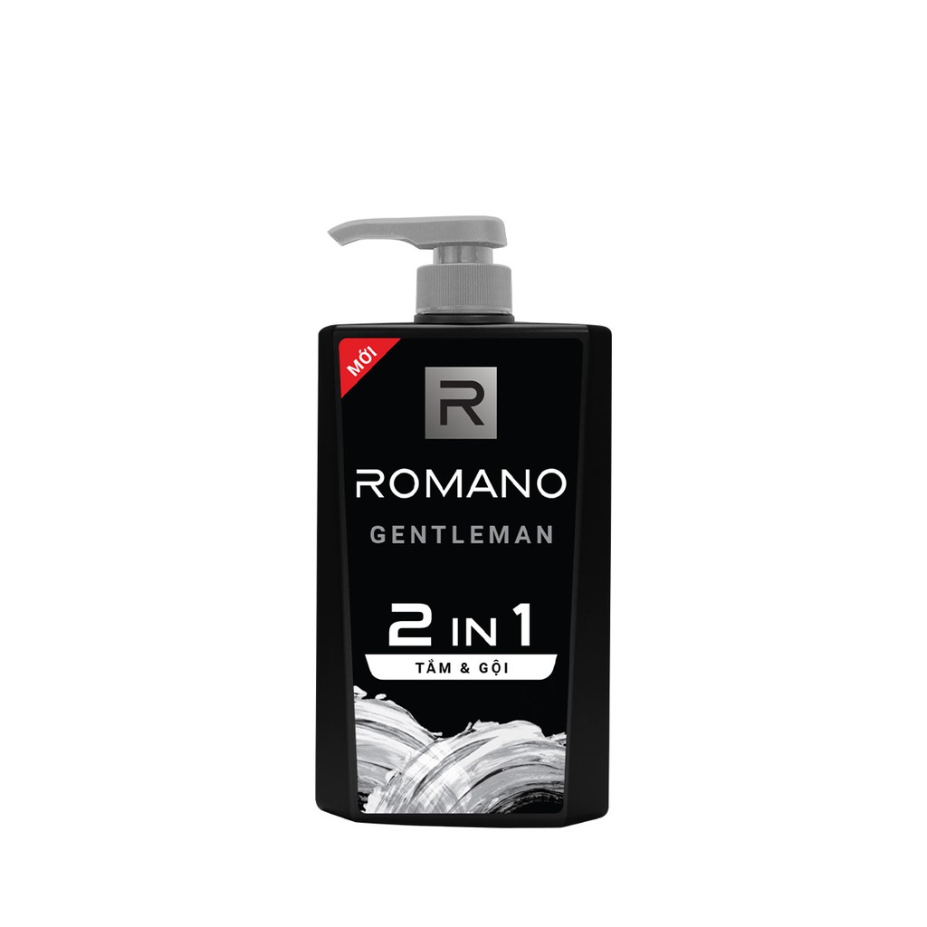 Romano - Tắm gội 2 trong 1 Romano Gentleman 650g