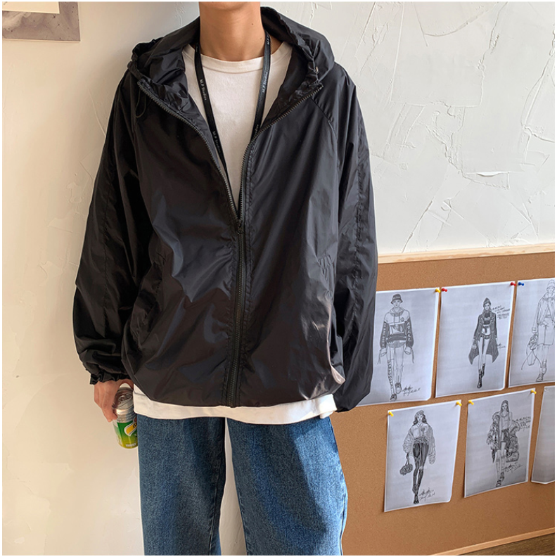 Áo khoác dù màu trơn cá tính hợp thờI trang cho nam | BigBuy360 - bigbuy360.vn