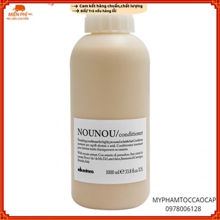 (Davines-Italia) Dầu xả phục hồi tóc hư tổn Nounou Davines Conditioner 1000ml