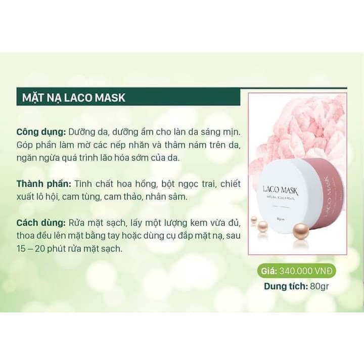 MẶT NẠ LACO MASK