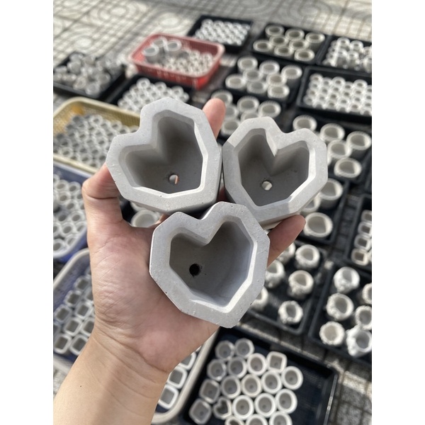 CHẬU/ CỐC NẾN XI MĂNG MINI
