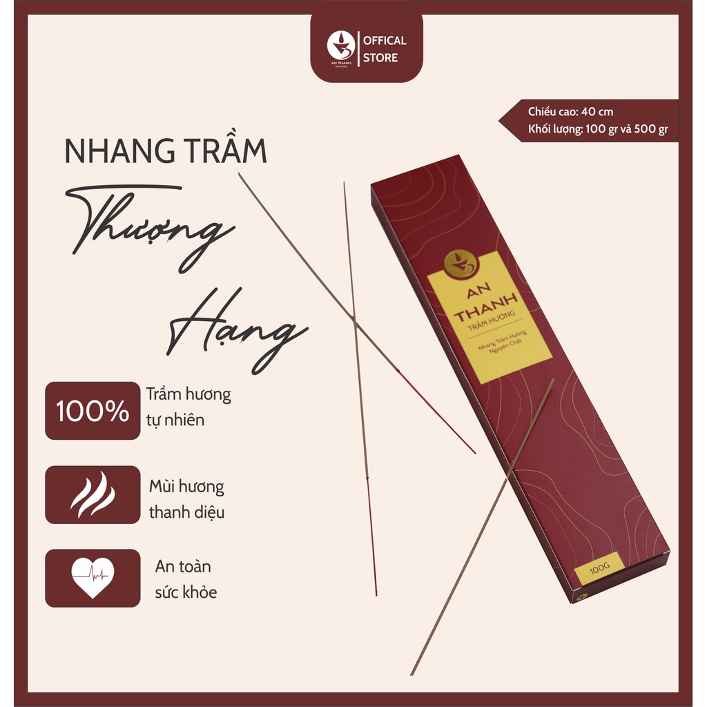 Nhang Trầm Tự Nhiên| Nhang trầm cao cấp ĐẶC BIỆT| Ít khói, Thơm nhẹ, Dễ chịu, không kích mũi