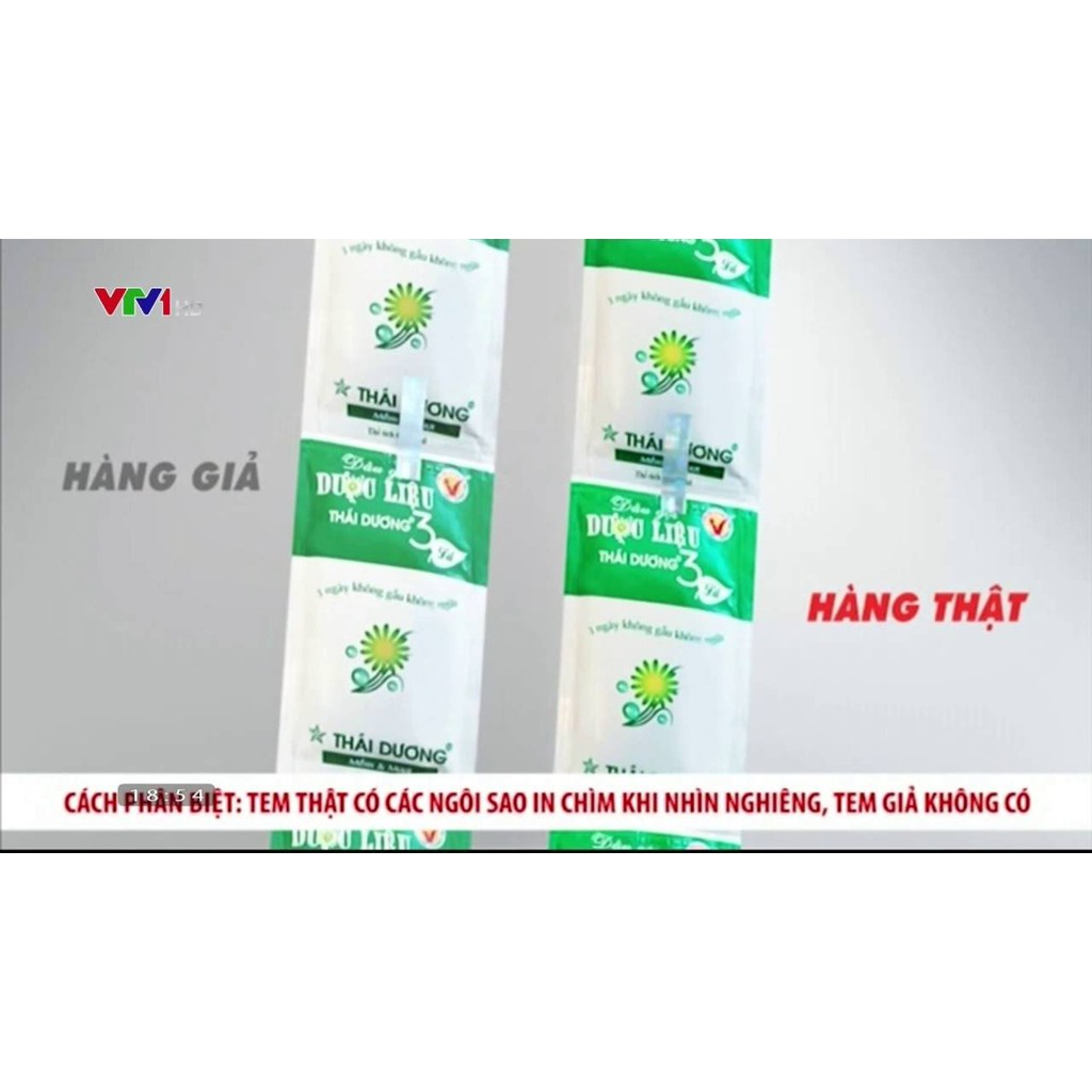 Dầu Gội Dược Liệu Thái Dương 3 Dạng Gói Đỏ/Xanh