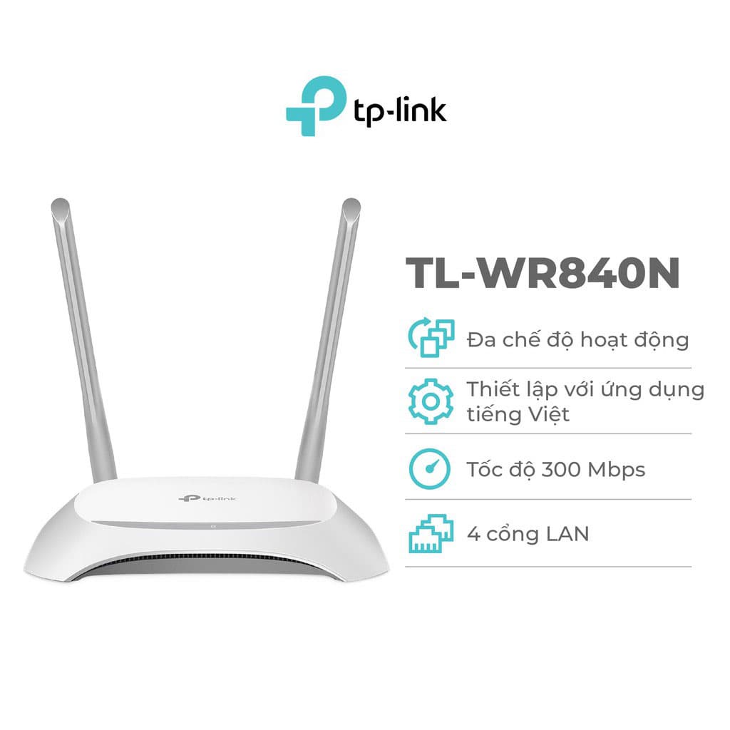 Cục phát wifi bộ phát wifi TP LINK 2 râu 3 râu di động giá rẻ TPLink 840 841 940 Chuẩn N Tốc Độ 300Mbps 450Mbps ARIGATO