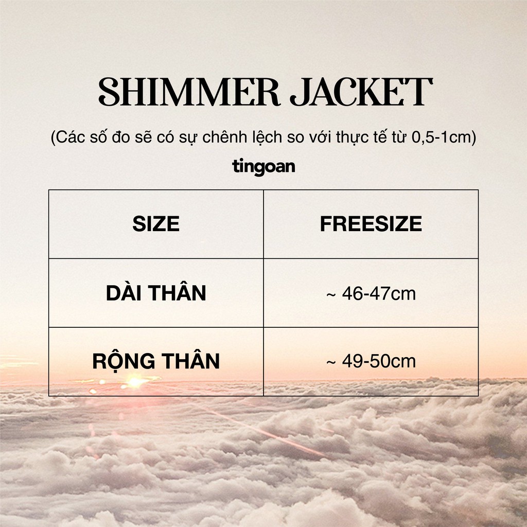 Áo len kèm hai dây trong xám tingoan SHIMMER JACKET/GR