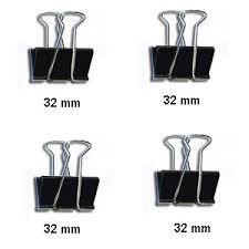 Kẹp bướm đen  Echo 32mm (1h/ 12 cái )