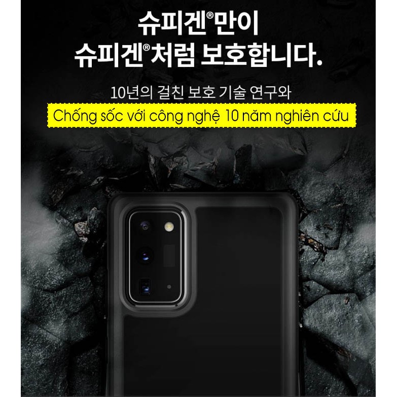 Ốp lưng Note 20 Ultra / Note 20 Spigen Ultra Hybrid trong suốt - Hàng Chính Hãng.