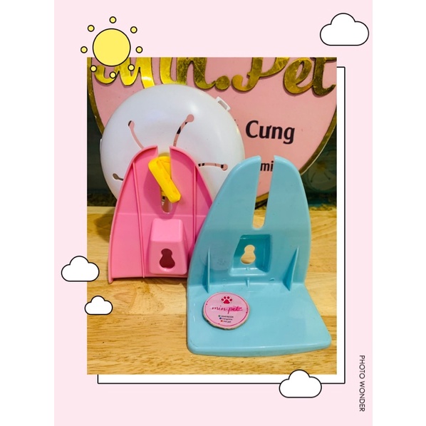 Chân đế nhựa gắn wheel cho hamster