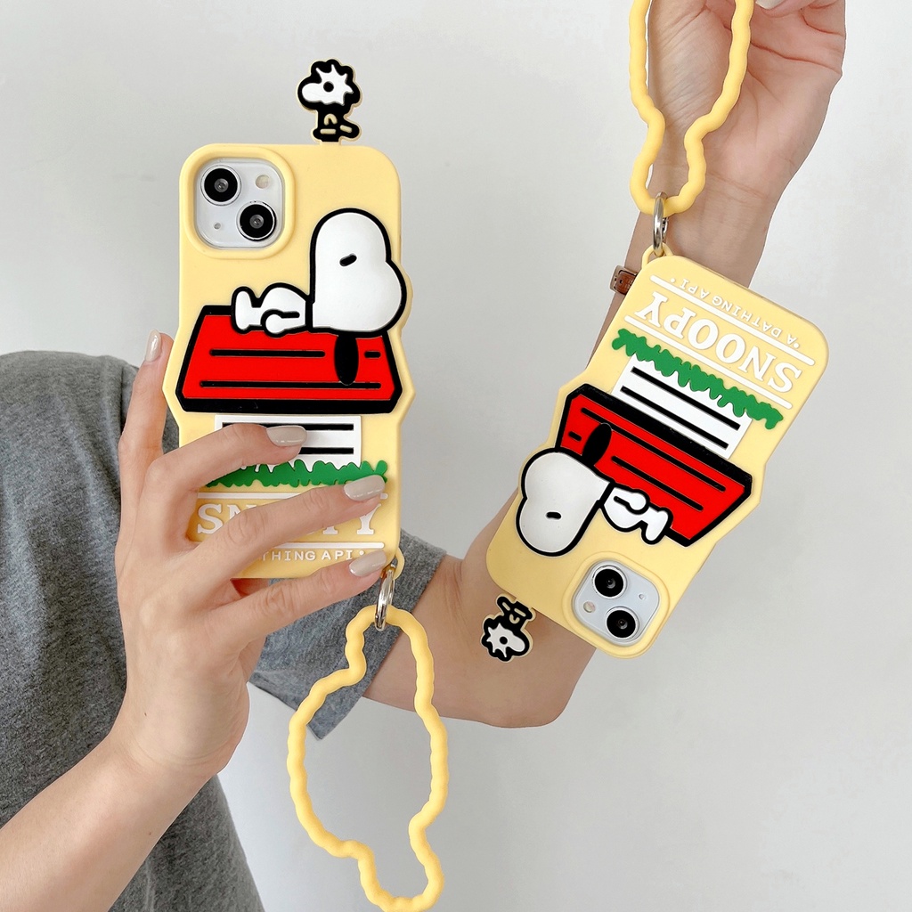 Ốp Điện Thoại Mềm Chống Sốc In Hình Snoopy Hoạt Hình Cho iPhone 6 7 8 Plus X XS XS MAX XR 11 12pro 13promax