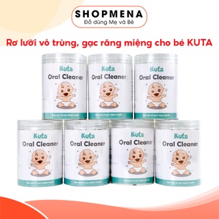 Gạc Rơ Lưỡi Cho Bé Vô Trùng KUTA Dệt Từ Sợi Cotton Mềm Mại Giúp Bảo Vệ Nướu Và Răng Bé Hộp 30 Que