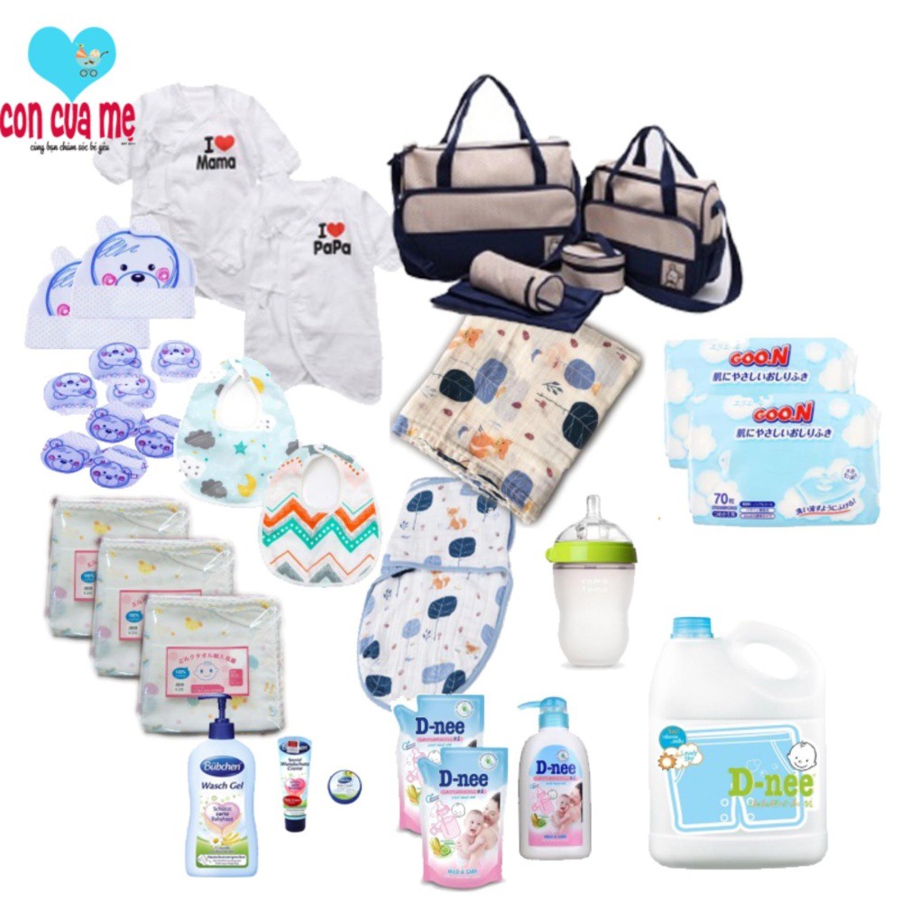 Gói đồ dùng sơ sinh Combo Basic Giá tiết kiệm