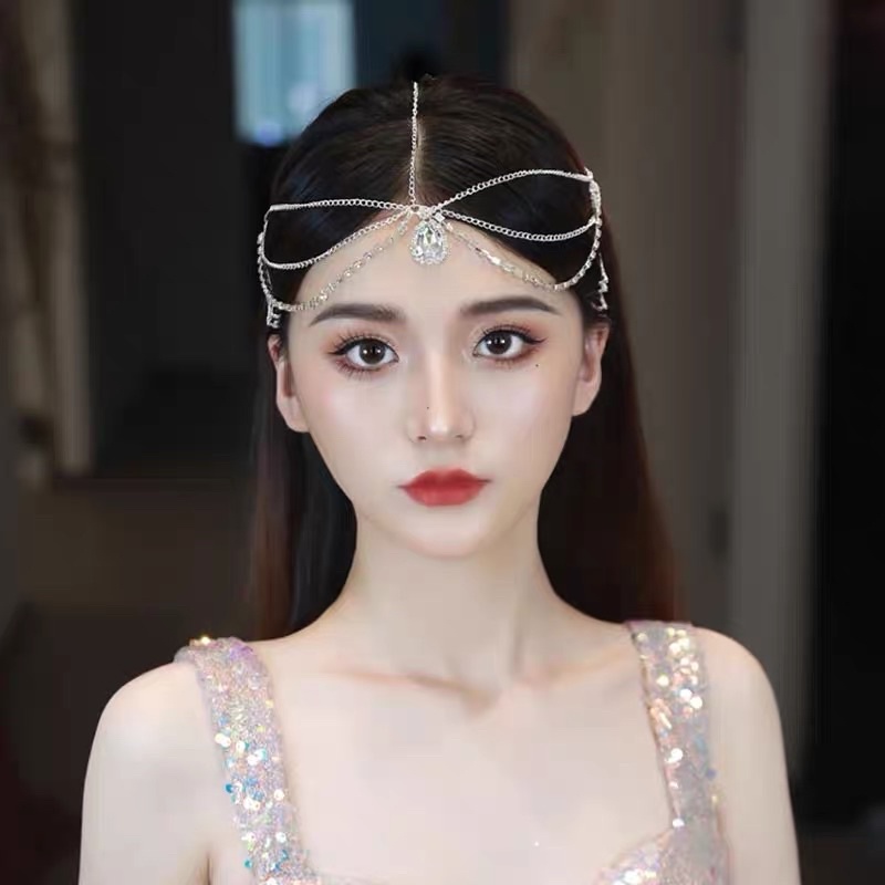 Vòng đội đầu đính đá lấp lánh - Phụ kiện chụp ảnh cưới