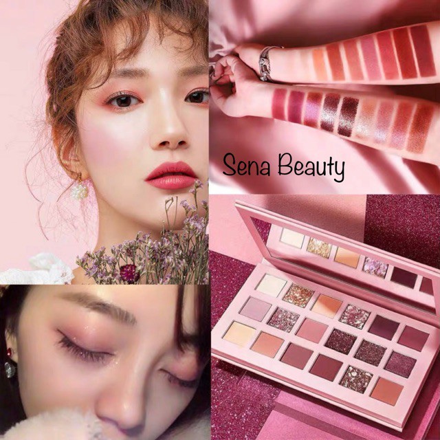 Bảng Phấn Mắt 18 ô Lameila Nhũ Moji New Nude For Party Hàng Nội Địa Trung