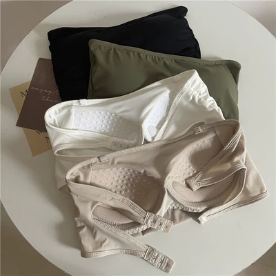 Áo Lót Ống Không Dây Bằng Lụa Mát Chất Lượng Cao