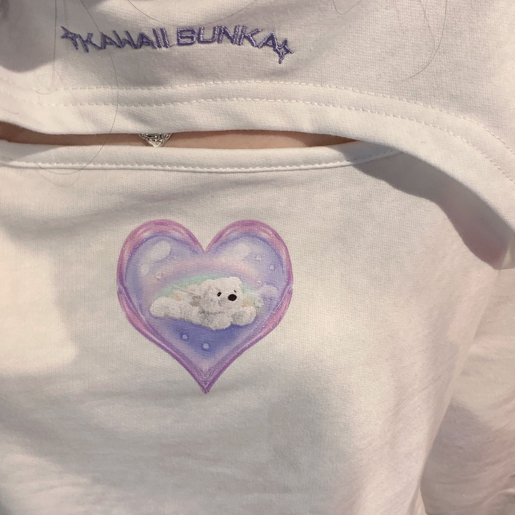 SUXI Áo thun dài tay thiết kế mới thời trang mùa thu theo phong cách hàn quốc dành cho nữ