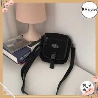 🆕 Túi chéo jia KA Closet Chất canvas đẹp, logo thêu, màu Đen hàng đẹp 2 lớp