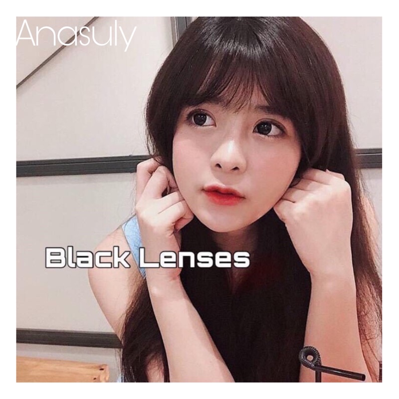 Lens đen giãn tròng mắt xinh búp bê
