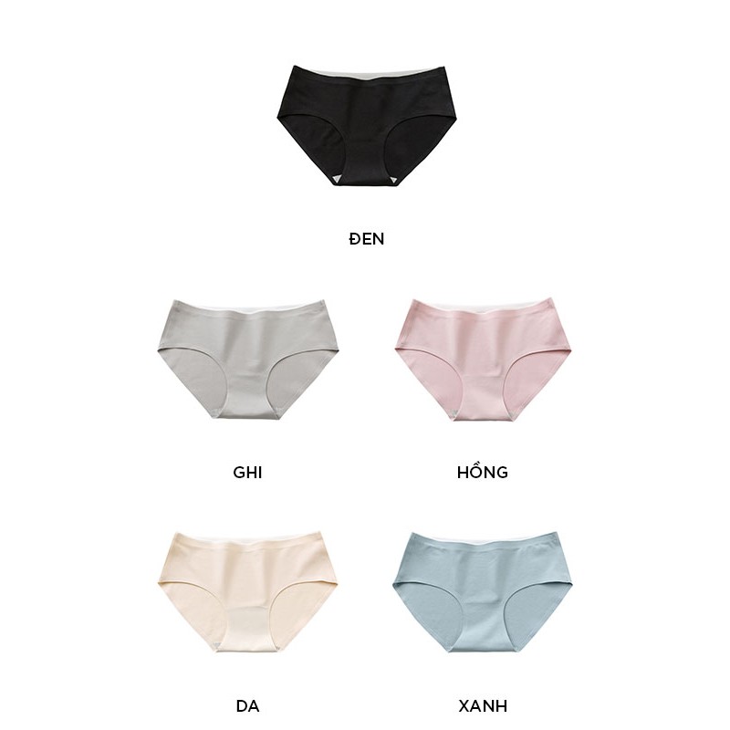 Quần lót nữ cotton cao cấp cạp ép không viền kháng khuẩn siêu đẹp QL09 | BigBuy360 - bigbuy360.vn