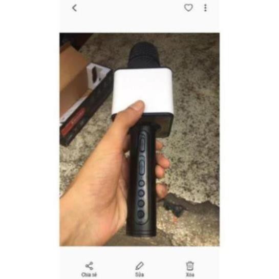 Mic Karaoke không dây SD-08 kèm loa bluetooth hàng loại 1 âm thanh cực chuẩn PB 2021