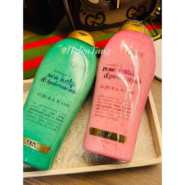 SỮA TẮM OGX BODY SCRUB WASH SULFATE FREE TẨY TẾ BÀO CHẾT DƯỠNG DA TRẮNG MỊN 577ML /Giao mùi ngẫn nhiên