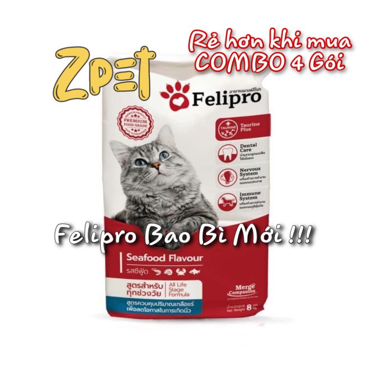 Combo 4 Gói Thức Ăn Mèo FELIPRO 500g
