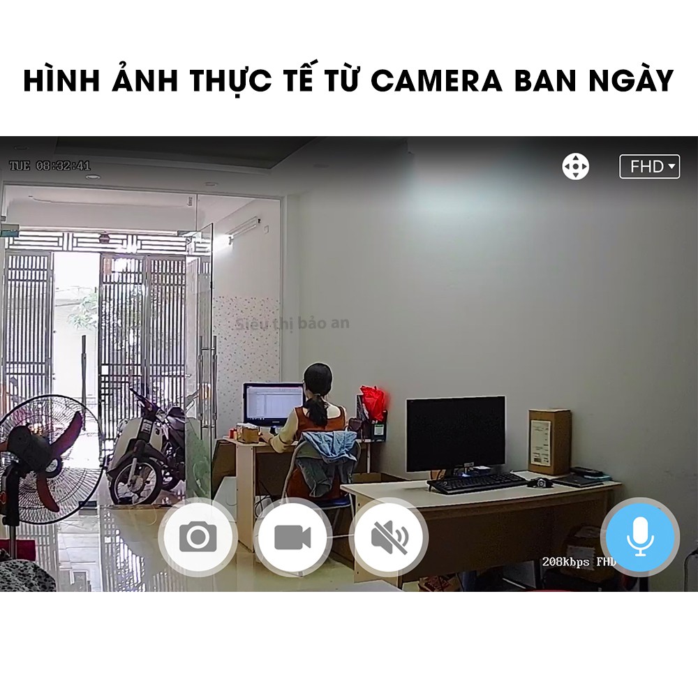 Camera ip wifi Fullhd 2.0MP trong nhà xoay 360 hình ảnh sắc nét nhất Carecam - Bảo hành 18 tháng | BigBuy360 - bigbuy360.vn