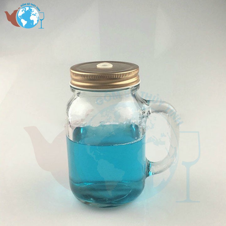 Ly quai thủy tinh KHỔNG LỒ uống trà sữa 650ml