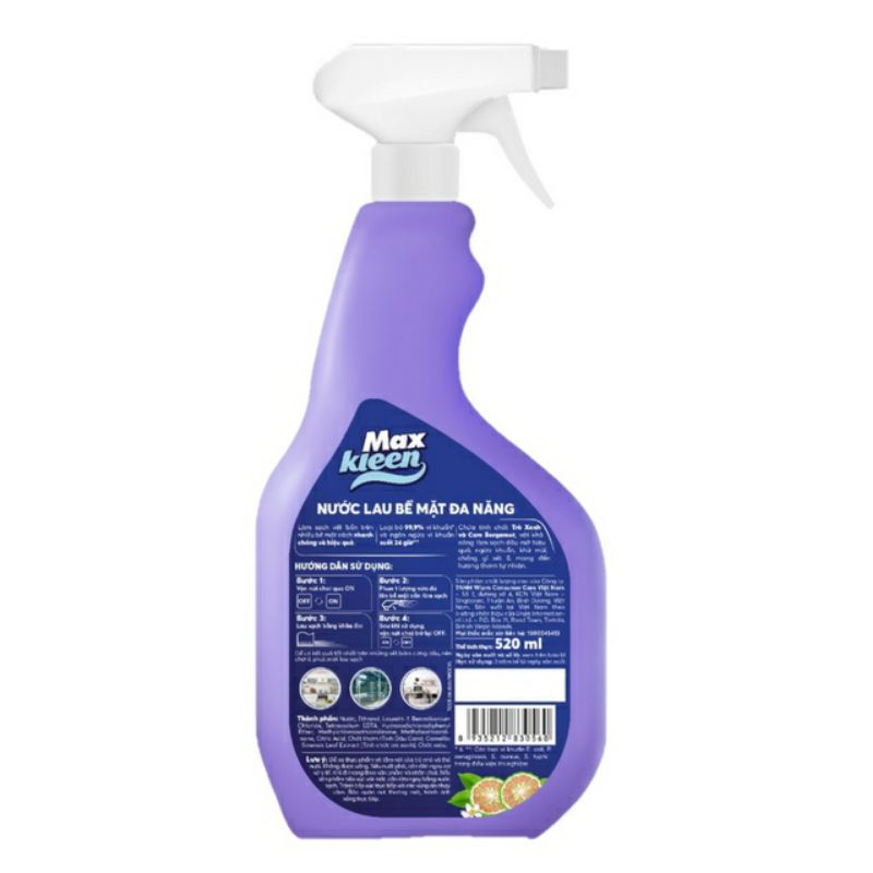 nước nau đa năng maxkleen 520ml