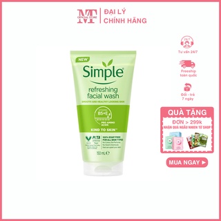 Sữa rửa mặt dịu nhẹ Simple Kind To Skin Refreshing 150ml