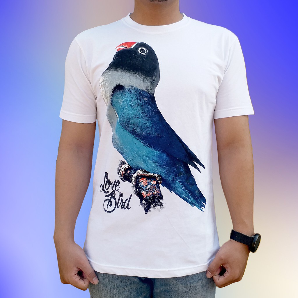 Áo Thun In Chữ Lovastore Dakocan Blue White Bird Cá Tính Hợp Thời Trang Cho Nam