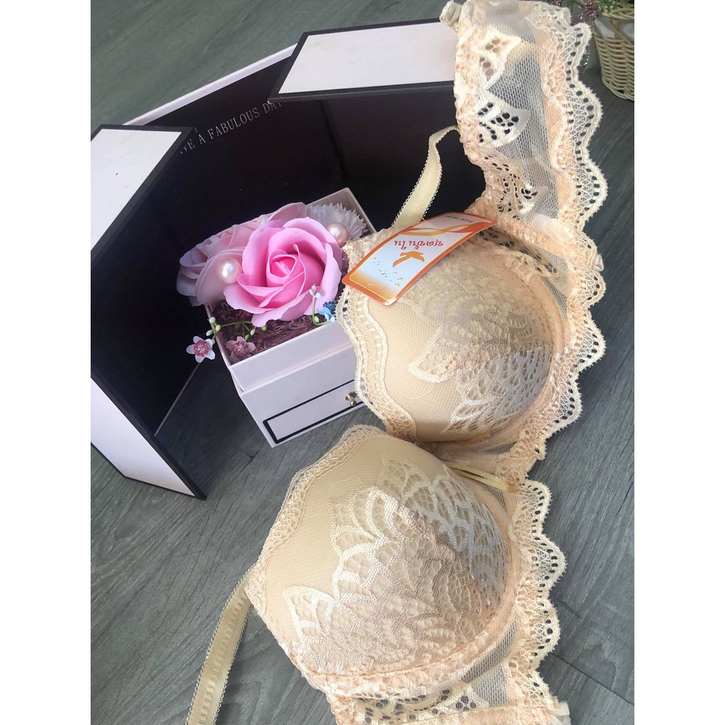 Áo ngực nữ ren thái ALN014 có gọng mút mỏng thời trang giá sốc hàng có sẵn tại CHIPNOIY SHOP
