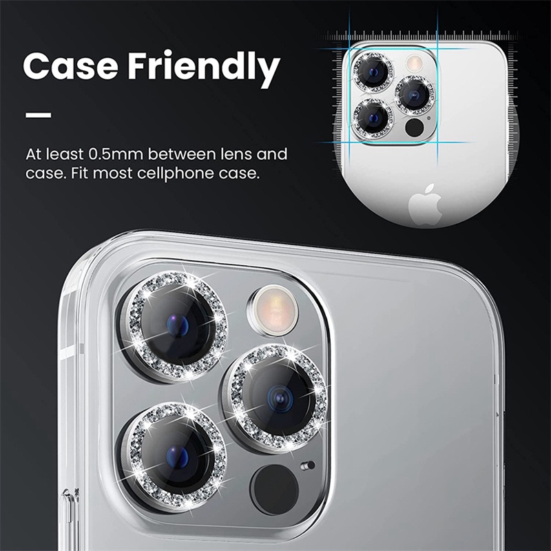 Miếng Dán Cường Lực Bảo Vệ camera Cho iphone 14 15 pro max 12 pro max iphone11 pro 12pro Kính