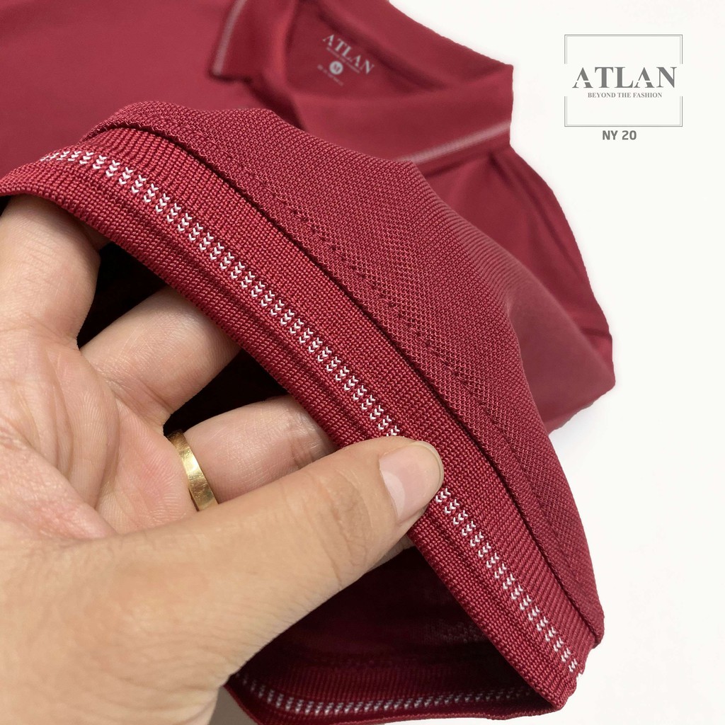 Áo Ngắn Tay Nam 💖 𝘍𝘳𝘦𝘦𝘴𝘩𝘪𝘱 💖  Áo Polo Đỏ Đô Bo Dệt Chéo Trắng -  NY20 | BigBuy360 - bigbuy360.vn