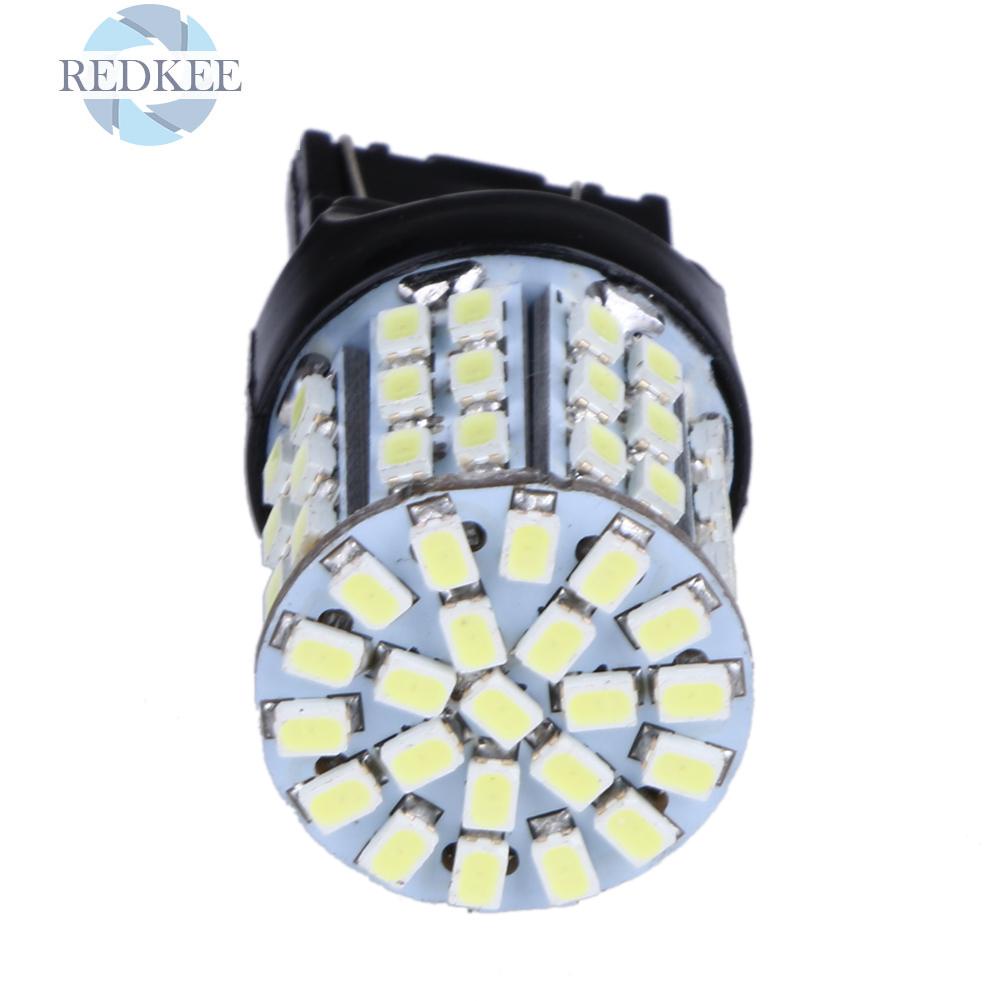 Set 2 Bóng Đèn Led T20 W21W 7443 7440 64-smd 1206 Ánh Sáng Trắng Gắn Đuôi Xe Ô Tô