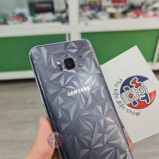 Miếng dán mặt lưng 3D vân kim cương cho S8 Plus / S8