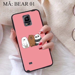Ốp lưng Samsung Note 4 viền dẻo TPU BST Gia Đình Nhà Gấu
