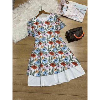 Đầm vol hàn hai lớp size m l xl xxl giá 180k